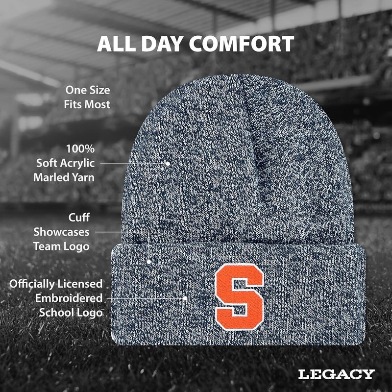 Legacy NCAA Officially Licensed Ribbed Knit Cuff Beanie, Unisex, One Size Fits Most - Image 2